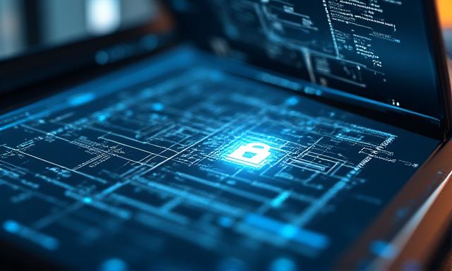 Illustration of encrypted legal data transmission